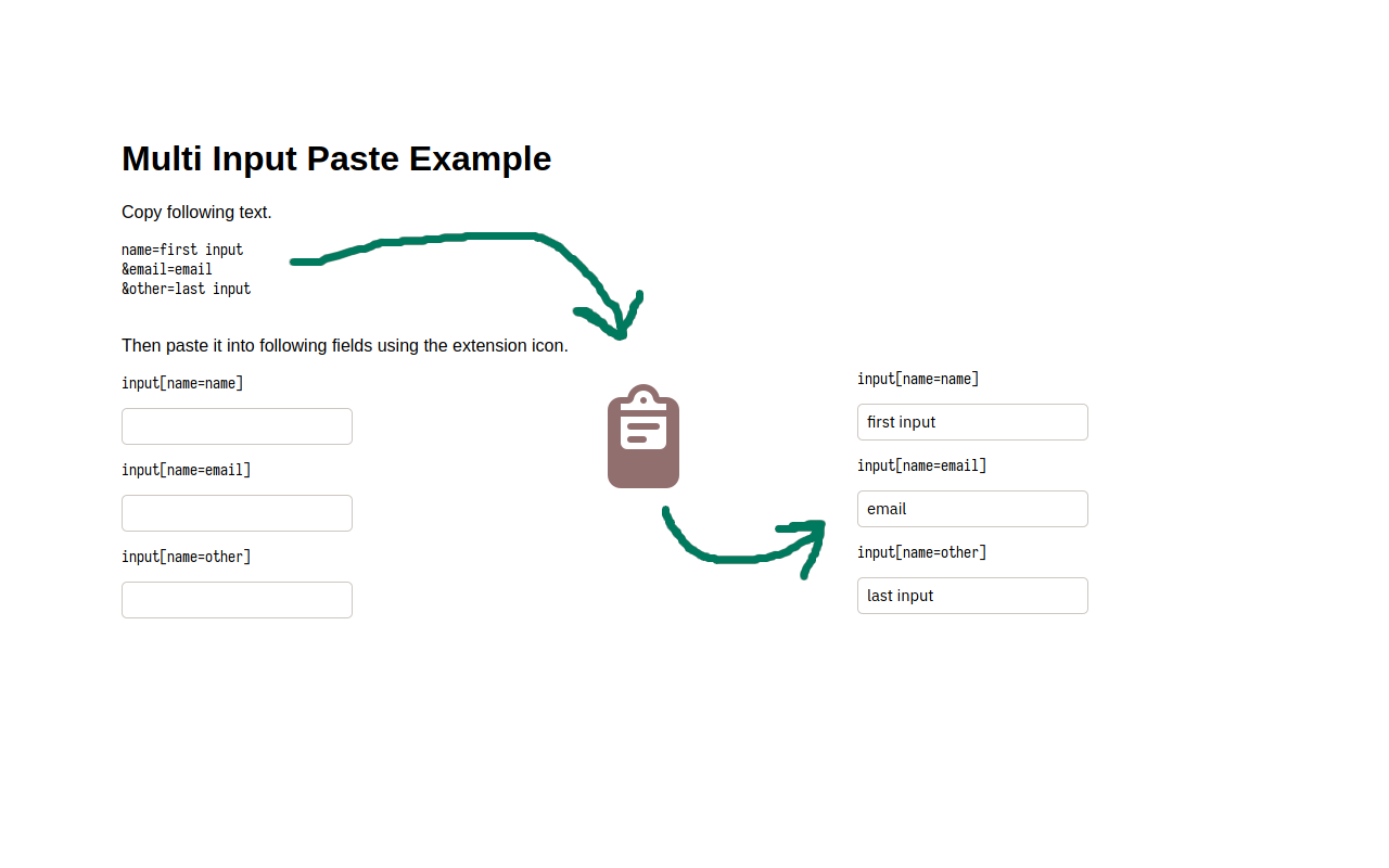 Multi Input Paste Preview image 2