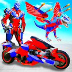 Cover Image of Download Flying Dino Transform Robot: Dinosaur Robot Games 3 APK