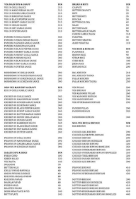 Mohan Lunch Home Bar & Restaurant menu 3