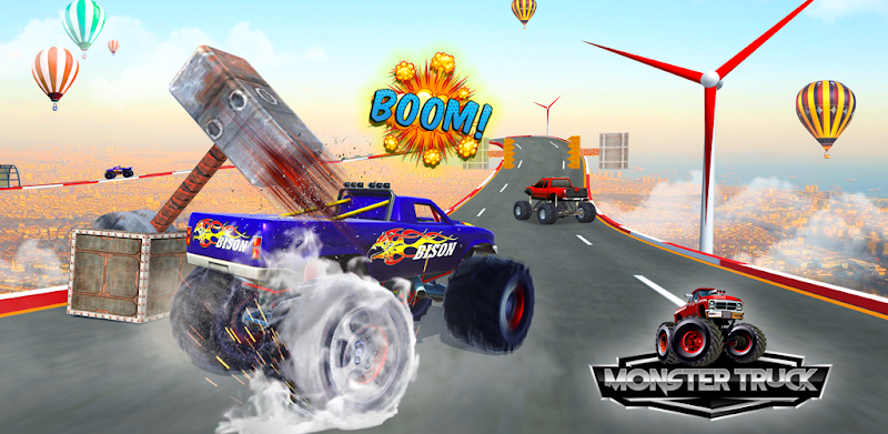 Monster Truck Stunt Drive: Fun Truck Driving Game