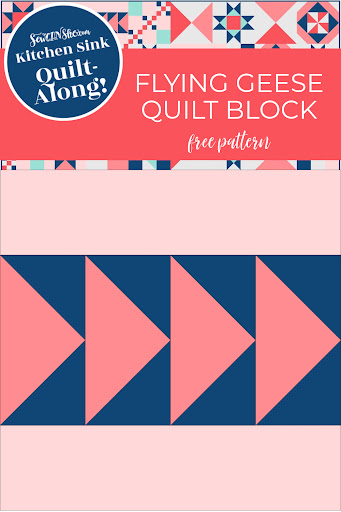 How to Sew a Flying Geese Quilt Block: Free Pattern
