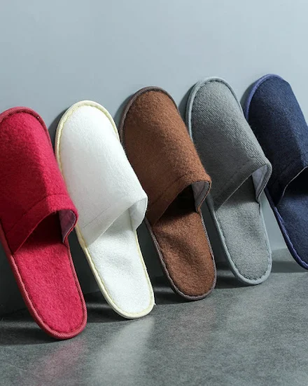 5 Pairs Disposable Slippers Hotel Travel Slipper Sanitary... - 0