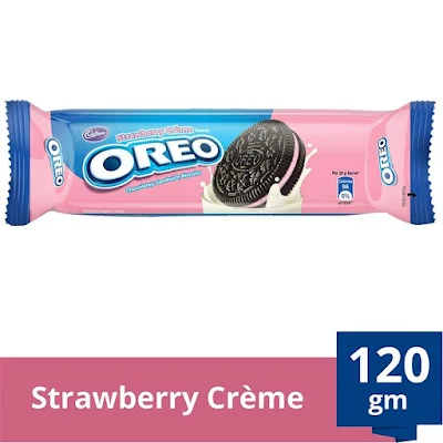 Cadbury Oreo Creme Biscuit - Strawberry - 120 gm