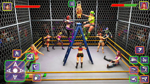 Screenshot Girls Wrestling Fighting arena