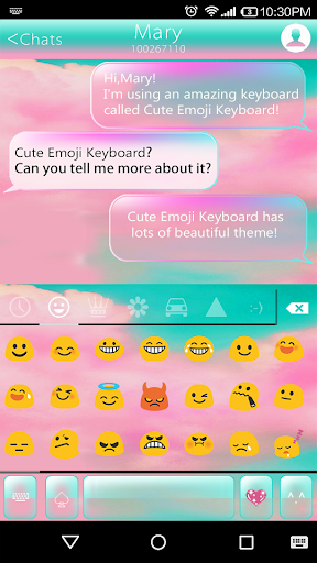 免費下載工具APP|Pink Cloud Emoji Keyboard Skin app開箱文|APP開箱王