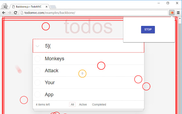 Monkey Testing chrome extension