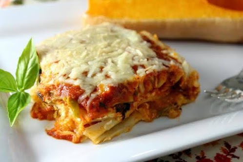 Roasted Butternut Squash Four Cheese Lasagna