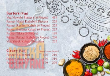 The Matka Biryani menu 