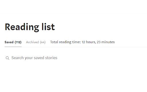 Medium Total Reading Time