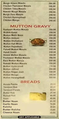 Khan's Durbar menu 3