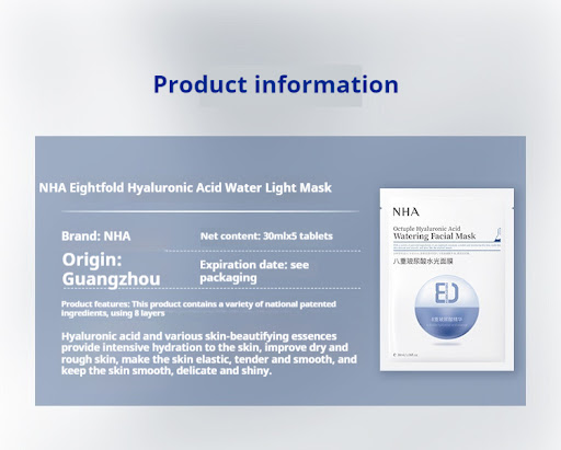 Title 7, Eight-weight Hyaluronic Acid Mask Hydrates, Moi...