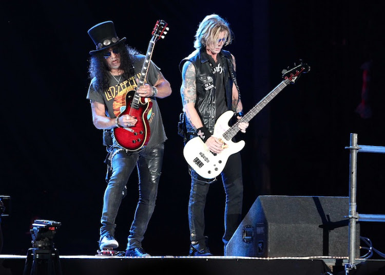 Guns N' Roses performing for the first time on African soil on November 29, 2018.