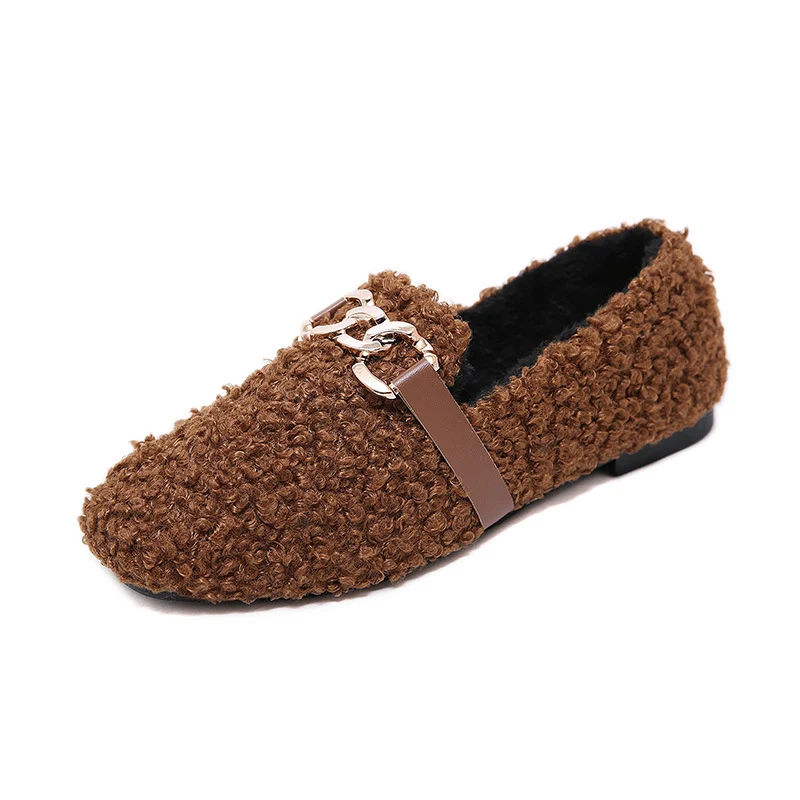 Scarpe da pedalata da donna con caldo velluto e cotone. Abbigliamento esterno caldo e confortevole, perfetto per l'inverno.