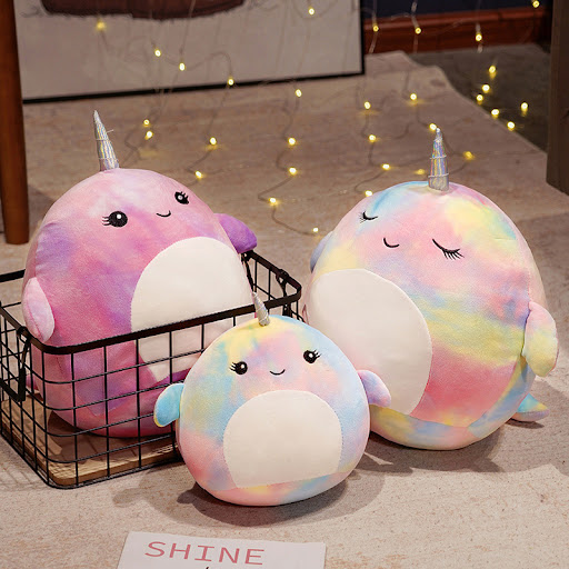 Title 2, Girls Sleeping Pillow Rainbow Doll Cute Plush T...
