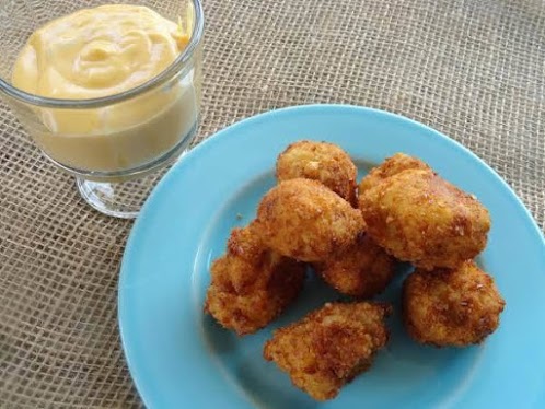 Mashed Potato Bites and Cheesy Dip