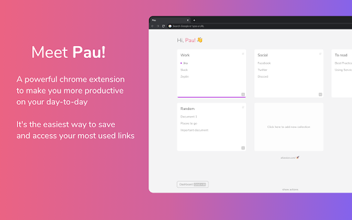 Pau | Bookmark Manager