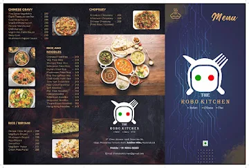 Robo Kitchen menu 