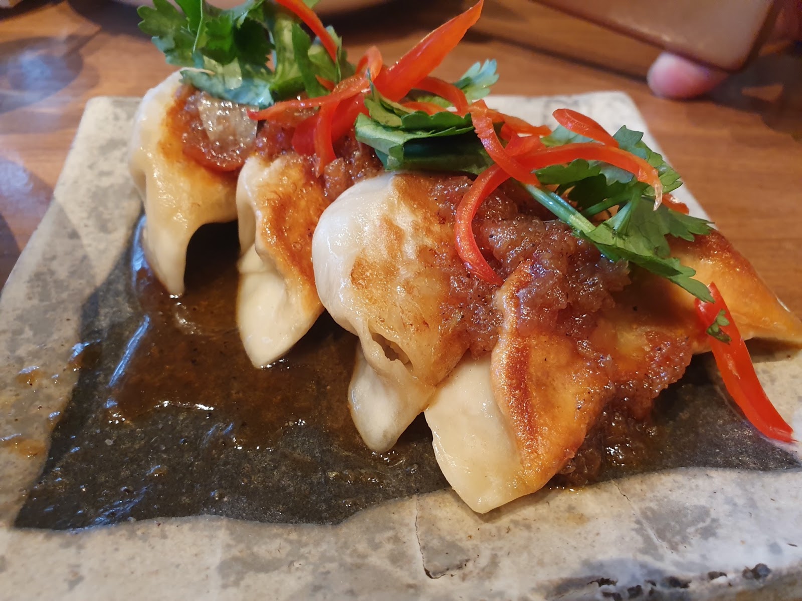 gyoza in wafu sauce