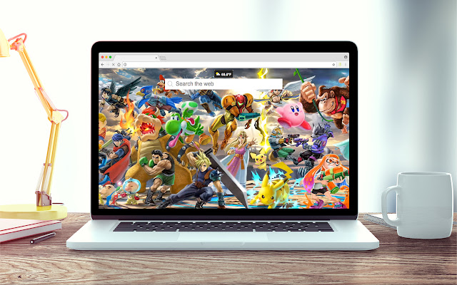 Super Smash Bros New Tab Theme