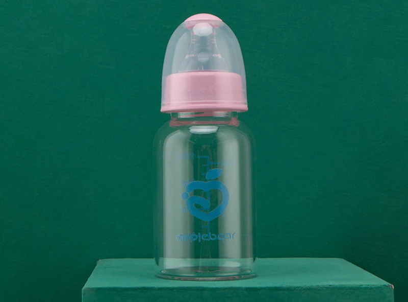 Titanium Glass standaard mond melkfles voor baby's. Veilig, duurzaam en gemakkelijk schoon te maken. De perfecte keuze voor je baby.