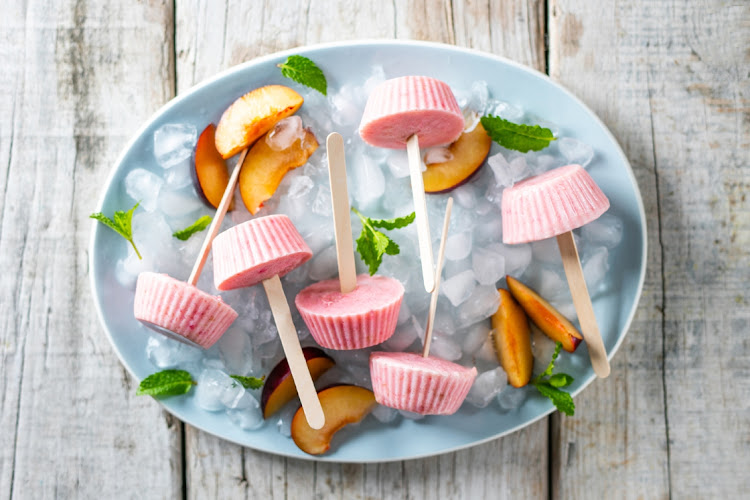 Jenny Morris' frozen plum lollies