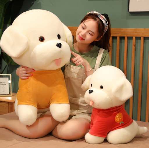 Title 7, Simulation Dog Doll Plush Toy Rag Pet a soft an...
