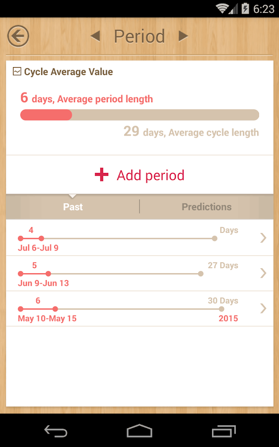 Period Calendar - screenshot