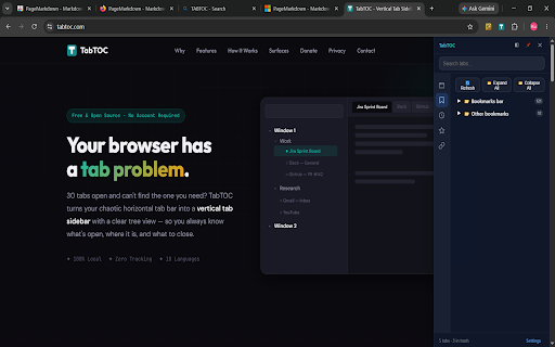 TabTOC - Vertical Tab Sidebar screenshot 2