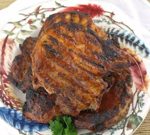 Grilled Cajun Barbecue Pork Chops