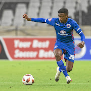 SuperSport United's Teboho Mokoena  describes  George Lesebe as humble. /Dirk Kotze  /  Gallo Images