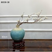 Bình Tặng Kèm Hoa Giả Decor Trang Trí Phòng Tân Cổ Điển Decor - 30