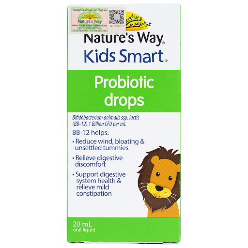 Natures Way Kids Smart Drops Probiotic 20ml - Bổ sung men vi sinh cho bé