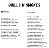 Grills 'N' Smokes menu 1