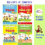 Combo Bài Tập Tuần Và Đề Kiểm Tra Toán Và Tiếng Việt Lớp 3 - Cánh Diều - Học Kì 1 (4 Cuốn)