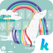 Rainbow Unicorn Kika Keyboard