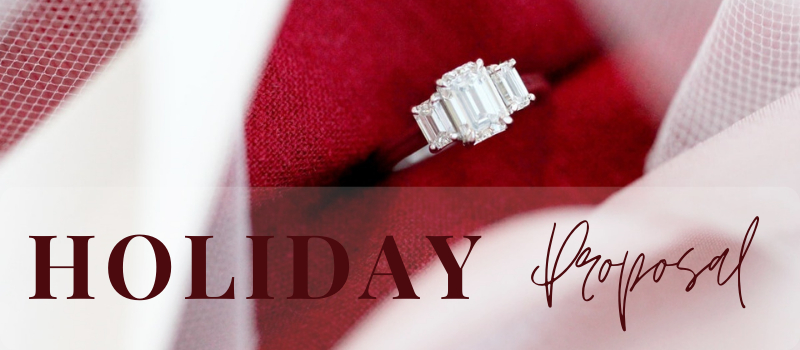 Holiday Proposal, Diamond Three Stone Engagement Ring