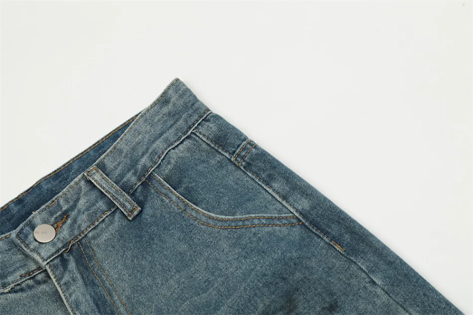 Pantalones Bootleg Punk Viejos y Sucios para Hombre Estilo Retro, Ajuste Cómodo, Diseño Único, Perfectos para un Look Urbano y Atrevido