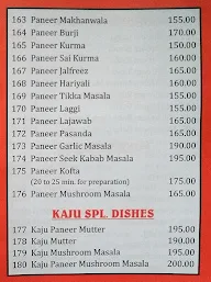 Udipi Bhuvan menu 2