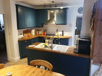  Kitchen Cabinets in Dark Blue Before&After  album cover