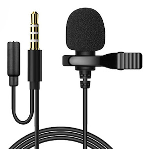 Microfon cu mufa jack 3,5 mm si clema rotativa