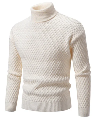 Heren Turtleneck Trui Gebreid Stijl - 2