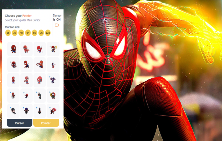 Spider Man Cursor chrome extension
