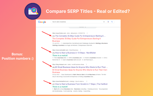 Compare SERP Titles