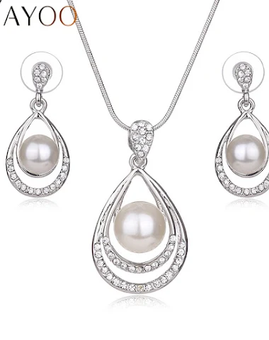Pearl Jewelry Set for women - 0