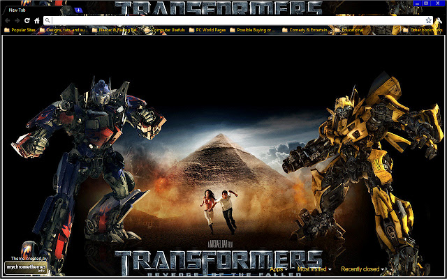 Transformers: Revenge of the Fallen chrome extension