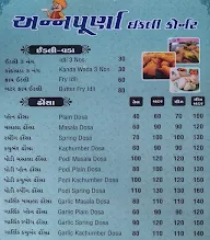 Annapurna Idli Corner menu 2