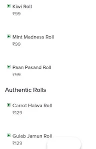 Rollz menu 3