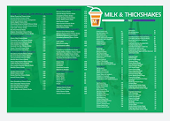 Milk And Thickshakes menu 1