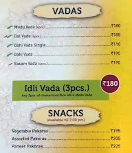 Sagar Ratna menu 2