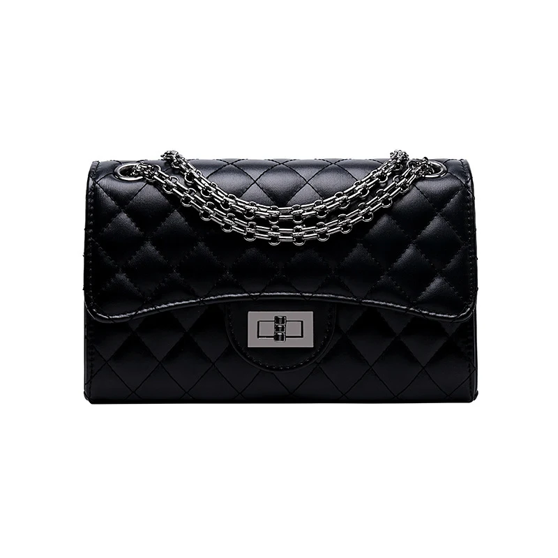Title 5, Sac bandoulière matelassé en cuir pour femmes a...